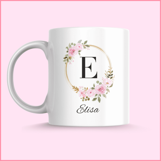 Taza personalizada con el nombre de la novia